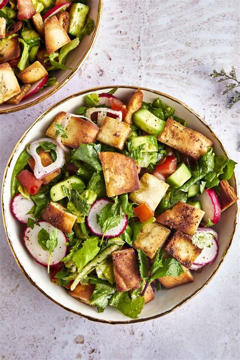 Lebanese Fattoush Salad - Food Dolls