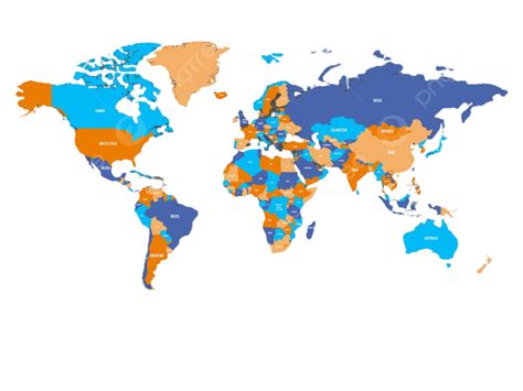 Detailed Political Map Of World With Antarctica In Colors, 58% OFF