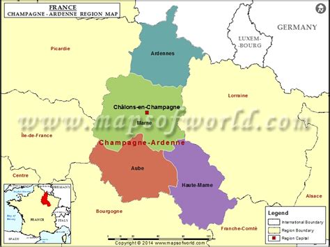 Champagne-Ardenne France Map | Champagne Ardenne Map