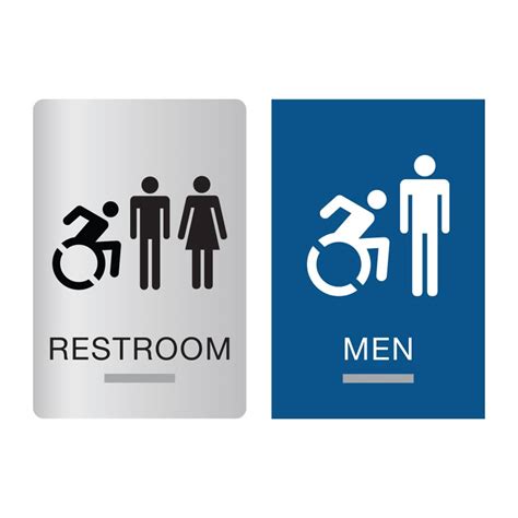 New York ADA Restroom Signs | New York Braille Bathroom Signs