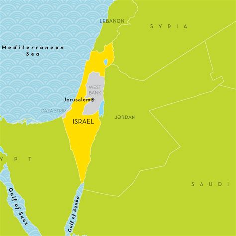 Biblical Israel Map Outline