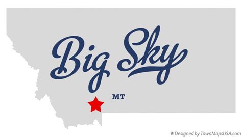 Map of Big Sky, MT, Montana