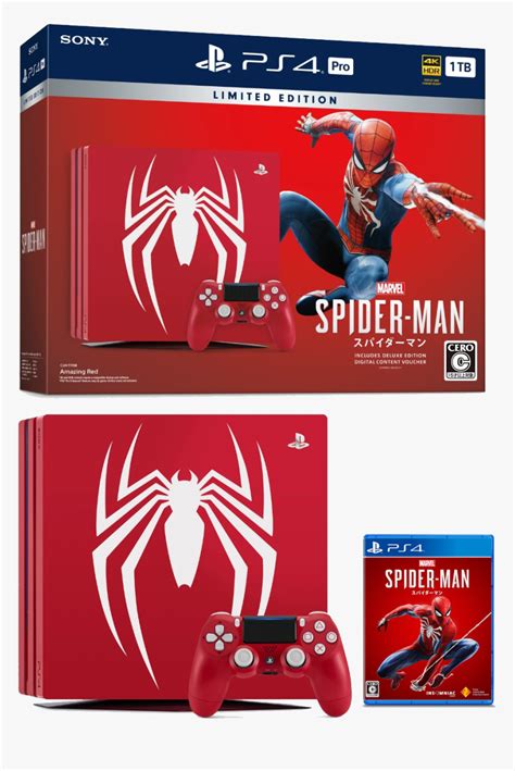 Transparent Spider-man Ps4 Png - Spider Man Ps4 Pro Box, Png Download ...