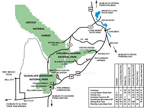 Carlsbad Caverns Maps | NPMaps.com - just free maps, period.