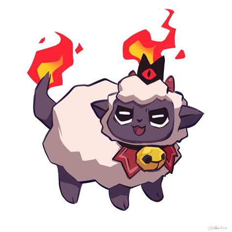 Lamb as fire-normal type Pokemon [art by me] : r/CultOfTheLamb