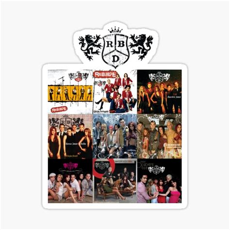 "RBD ALBUMS (black logo)" Sticker for Sale by RAMZRAMZ | Redbubble