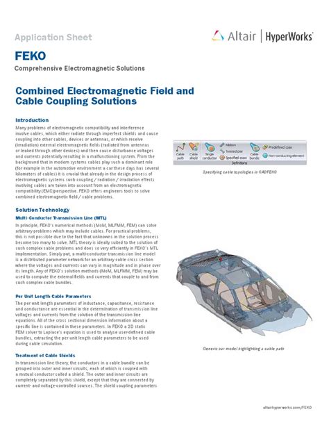 Altair FEKO Tutorial | PDF | Coaxial Cable | Transmission Line