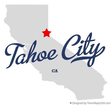 Map of Tahoe City, CA, California