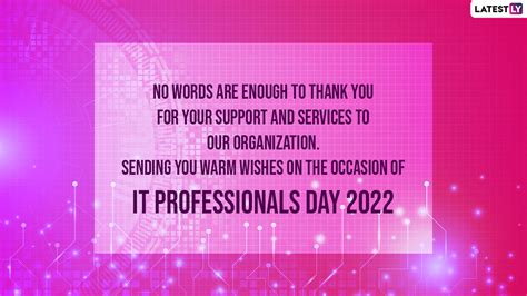 National IT Professional Day 2022 Wishes & Greetings: WhatsApp Messages, SMS, Quotes, Images ...