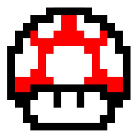 Super Mario Red Mushroom Pixel by KomankK on DeviantArt