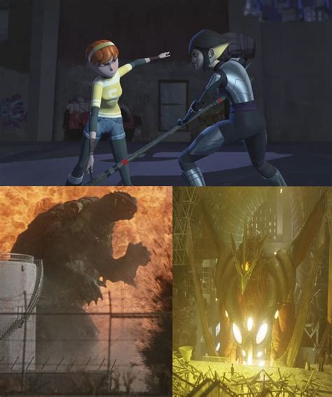 Gamera vs Iris/April vs Karai by Sideswipe217 on DeviantArt