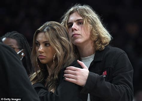 The Kid Laroi, girlfriend Katarina Deme attend NBA game in Los Angeles | Daily Mail Online