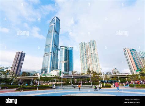 Skyline in Hong Kong at day Stock Photo - Alamy