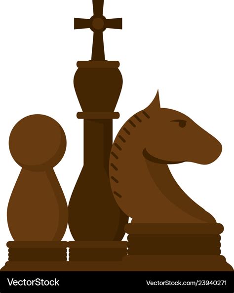 Chess pieces game cartoon Royalty Free Vector Image