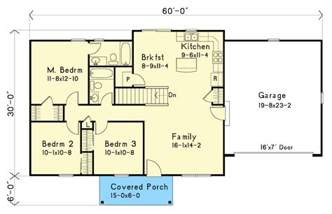 Traditional Ranch Home Plan with 3 Bedrooms - 22147SL | Architectural Designs - House Plans