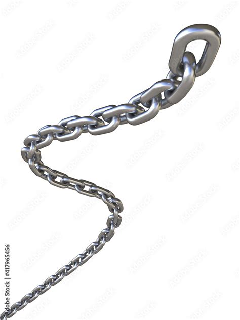 Steel chain 3D Stock Illustration | Adobe Stock