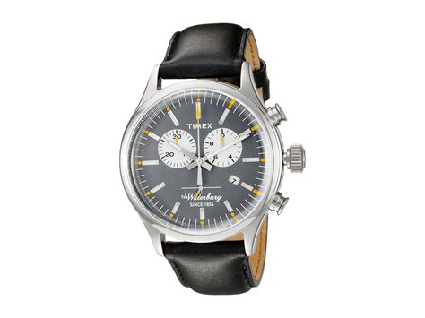 Timex The Waterbury Chronograph in Black for Men | Lyst