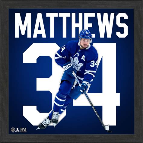 Auston Matthews Impact Jersey Frame