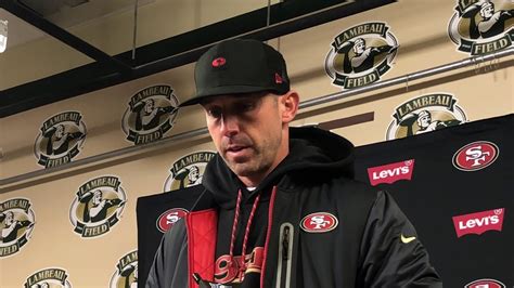 San Francisco 49ers Coach Kyle Shanahan “very disappointed” after Green Bay loss - YouTube