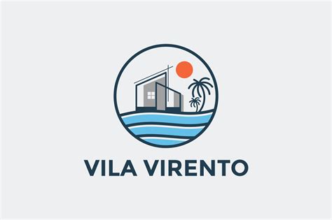 minimalist villa logo design and branding card template 7957969 Vector Art at Vecteezy