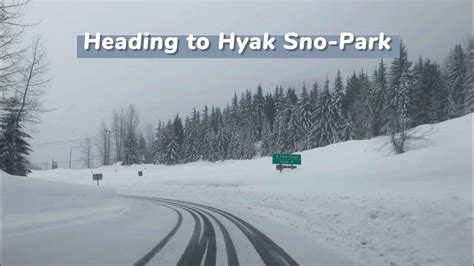 Hyak Sno-Park Sledding Hill & Cross Country Skiing Trail - YouTube