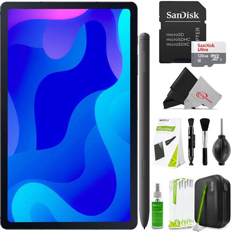 Samsung Galaxy Tab S6 Lite 10.4" Tablet, Samsung Book Cover S Pen and ...