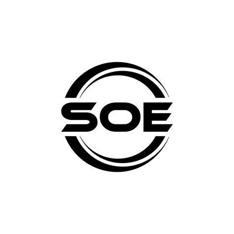 SOE letter logo design in illustration. Vector logo, calligraphy designs for logo, Poster ...