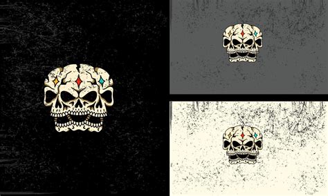 head skull vector illustration tattoo mascot design 21517956 Vector Art ...