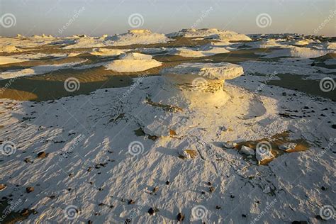 White Desert in Sunrise stock image. Image of rockformation - 6005451