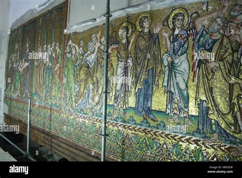 Mosaics in the Church of the Nativity in Bethlehem, State of Palestine ...