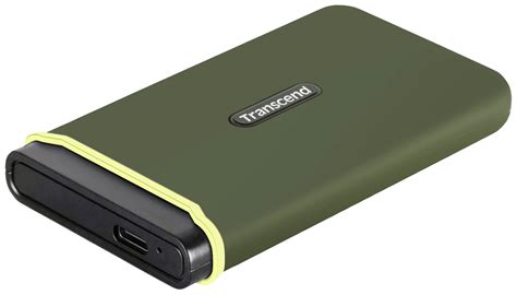 Transcend ESD380C 2 TB External SSD hard drive USB-C®, USB type A Green ...