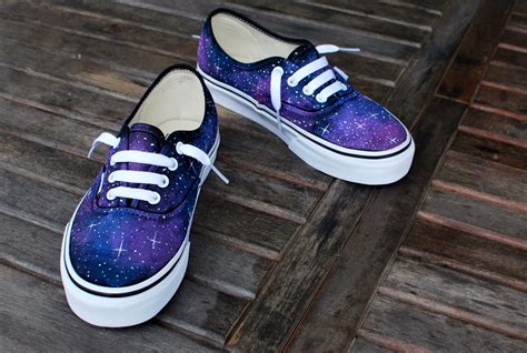 Galaxy Vans Shoes Custom Hand Painted Galaxy on Vans