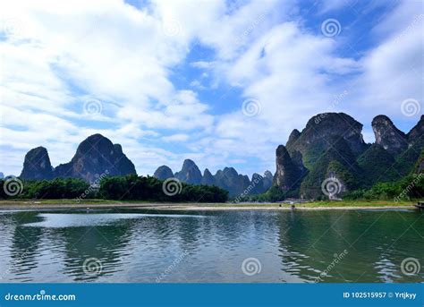 Lijiang River scenery stock image. Image of lively, landscapes - 102515957