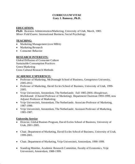 Curriculum Vitae Examples For Students Research Paper - 500+ CV Examples: a Curriculum Vitae for ...