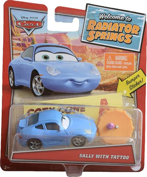 Buy Pixar Disney Cars 1:55 Scale Sally with Tattoo, Welcome to Radiator Springs Online at Lowest ...