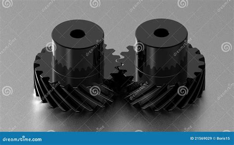 Two gears stock illustration. Illustration of turning - 21569029