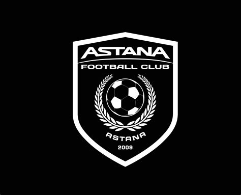 FC Astana Symbol Club Logo White Kazakhstan League Football Abstract Design Vector Illustration ...