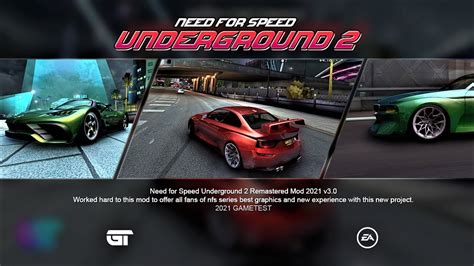 NFS Underground 2 Remastered Mod 2021 Update Mod 3 0 by GAMETEST - YouTube