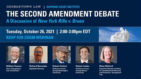 The Second Amendment Debate | Georgetown Law