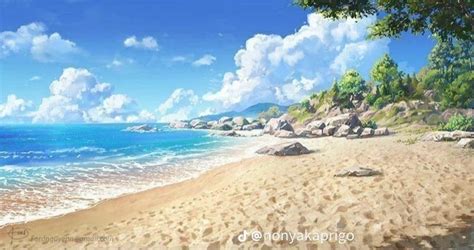 Pin on Gacha | Beach background, Anime scenery, Scenery background