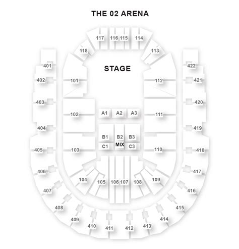 The O2 Arena Seating Plan