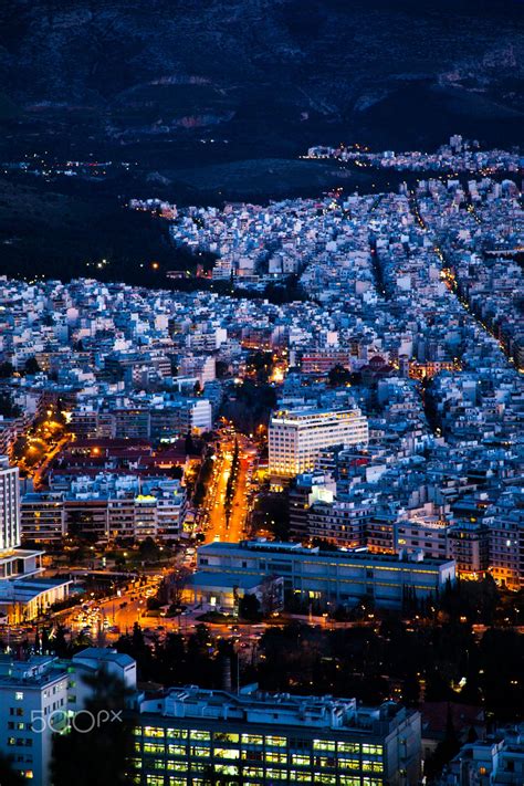 Athens at night. Vertical. | Athens city, Athens greece, Athens