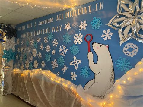 Jumpertown Elementary Hallway Winter Wonderland | Winter wonderland decorations, Winter ...