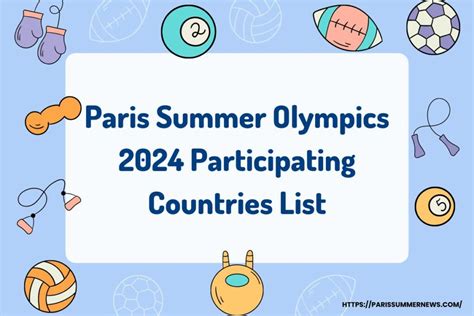 Paris Summer Olympics 2024 Participating Countries List