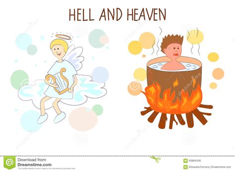 Heaven and hell clipart - Clipground