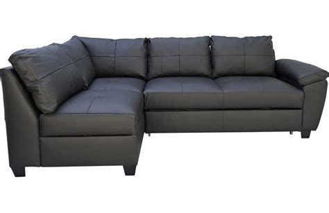 Fernando Leather Left Hand Sofa Bed Corner Group - review, compare ...