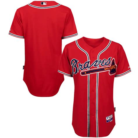 Atlanta Braves Majestic Big And Tall Cool Base Team Jersey – Red ...