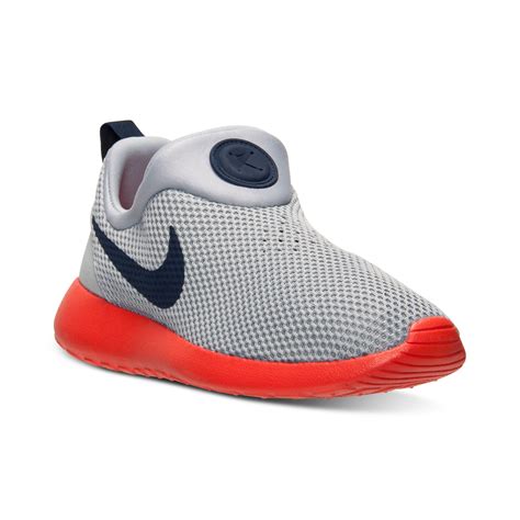 Nike Mens Roshe Run Slip On Casual Sneakers From Finish Line in Orange ...