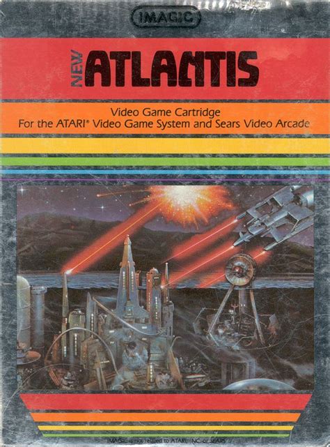 Atlantis (1982) Atari 2600 box cover art - MobyGames