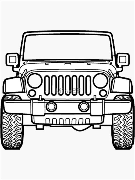 'jeep' Sticker by Mims28 | Jeep drawing, Jeep stickers, Jeep art